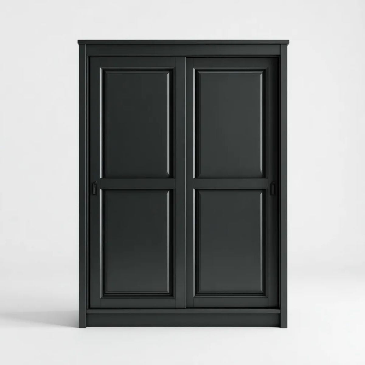 Czarna szafa przesuwna z płyty MDF 120 x 60 x 200 cm